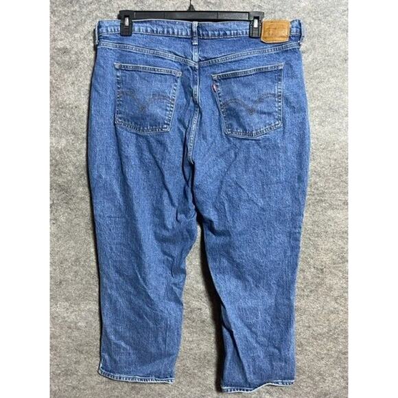 Levi's Ribcage Straight Jeans Womens Plus Size 20W Ankle Length Stretch Denim - Picture 2 of 11